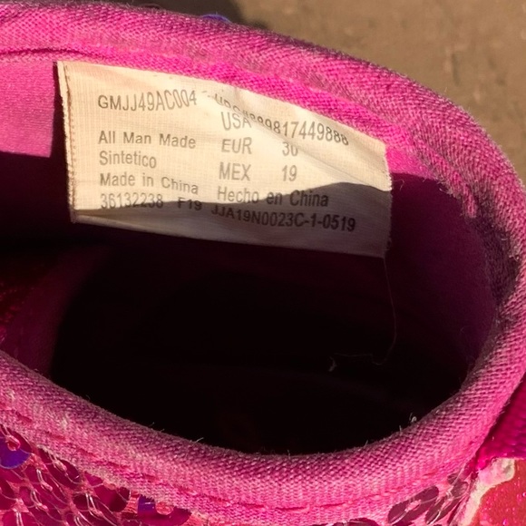 JO JO SIWA GIRLS HIGH TOP SEQUINED SNEAKERS SZ 12 - Picture 7 of 9